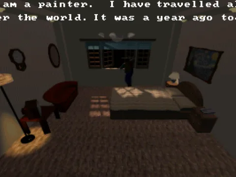 Intro - The hero's hotel room