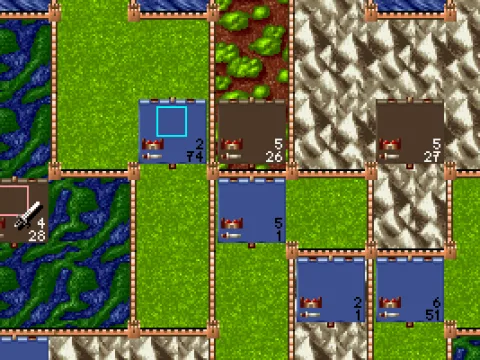 In movement and attack phase, you move soldiers between provinces on the zoomed map.