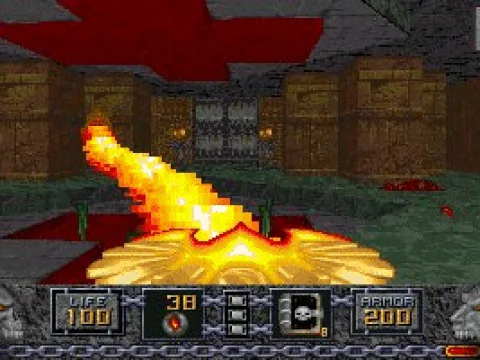 The Phoenix Rod powered up is a flame-thrower!