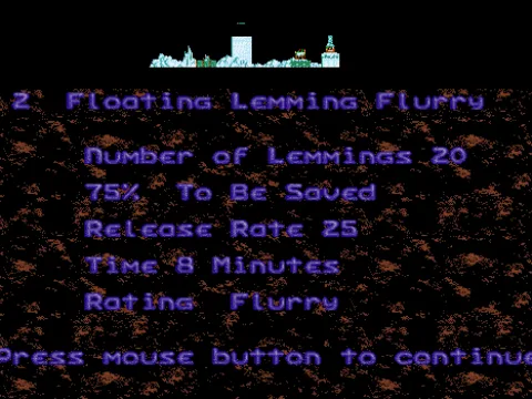 Holiday '93 - Flurry - Level 2 Intro