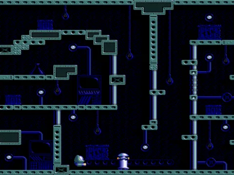 You start here with enemy droid near you...