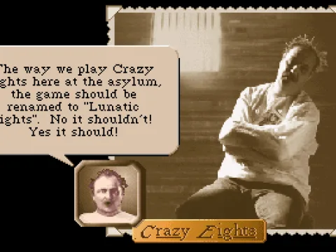 Crazy Eights introduction screen