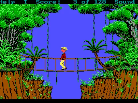 The bridge looks dangerous..