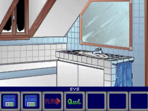 The upstairs bathroom and system options