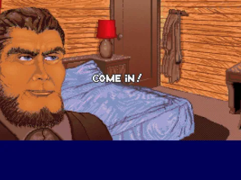 You hear a knock on the door