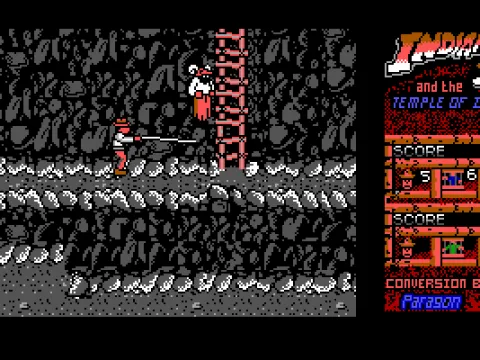 Mola Ram appears, whip him before he throws a fireball! (EGA)