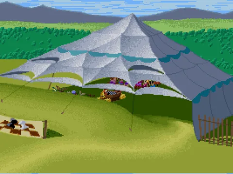 It's another peaceful day in the county fair...