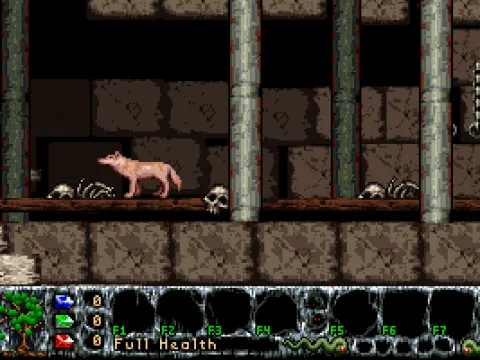 Our heroine as a wolf