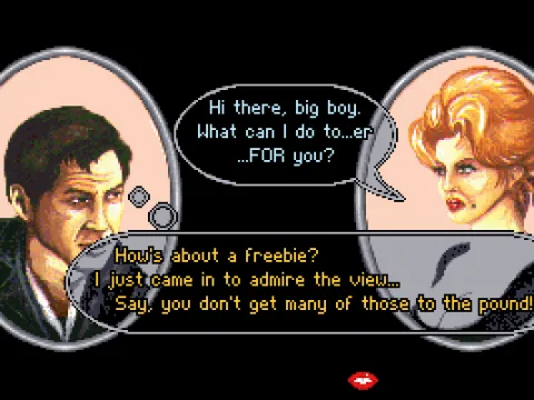 Two portraits, multiple-choice answers: the dialogues in IUC.