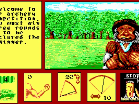 Archery contest mini-game