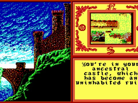 You and your horse at the castle