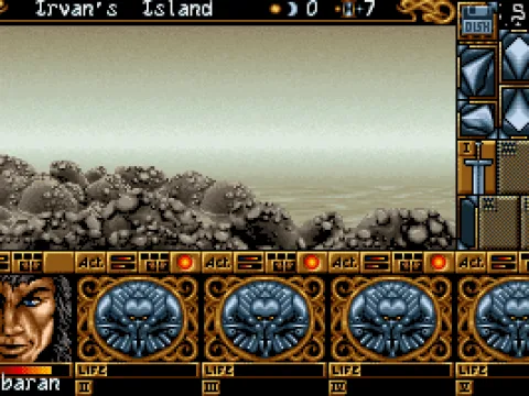 It's daytime. You are on a river bank