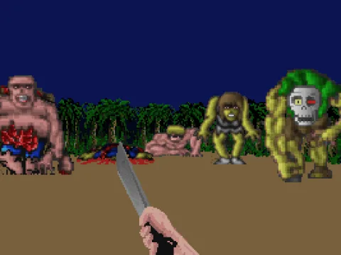 Dead zombies crawls out fast from the ground.