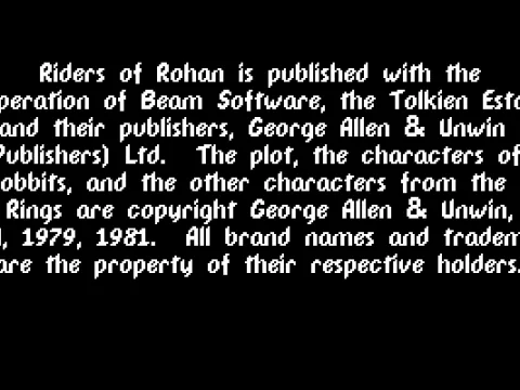 Riders of Rohan legal info