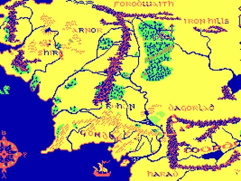Map of Middle Earth (CGA)