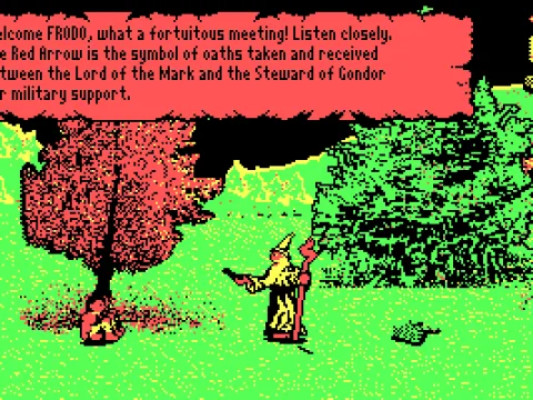 Radagast talking to Frodo (CGA)