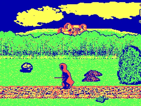 Watching a Nazgul traveling (CGA)