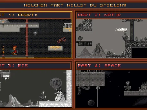 Episode selection screen (German version).