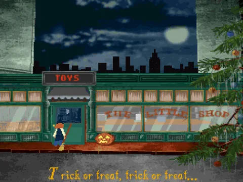 Game start - In front of the door no one knocks