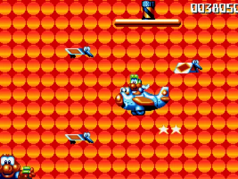 Flying with toy birds