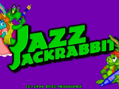 Normal <i>Jazz Jackrabbit</i> title screen