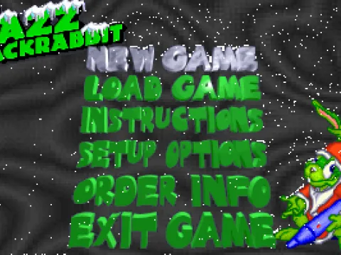 This is the main menu. You select an option from it