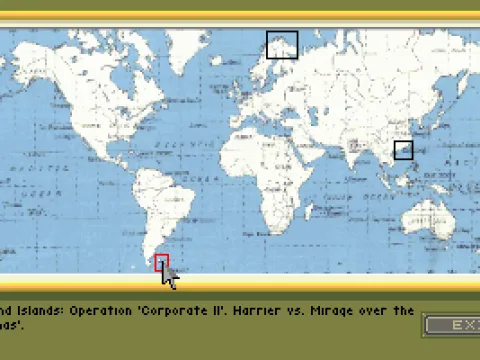 There are three regions where you can fly your missions.