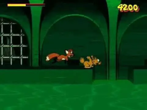 A screenshot of the game. Jack and Rita are venturing through the sewers.