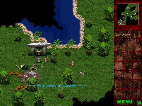 Defending a building site.