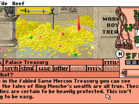 Oooh Mama! Now finally all those years of lock picking with toothpicks and pickpocketing beggars will certainly pay off! That is if you survive disarming the traps...at least you'll die thinking rich!