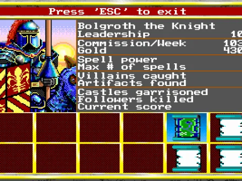 Reviewing Your Character