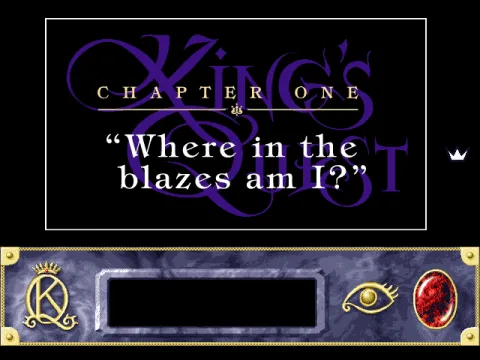 The game is divided into chapters; each begins with such a screen