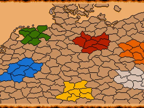 Overall map of German lands