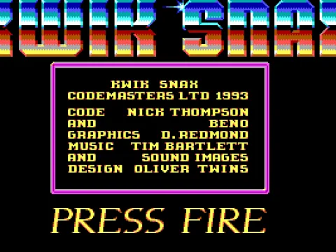 Credits screen (EGA)