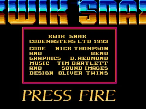 Credits screen (VGA)