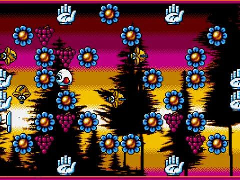 You can push those flowers out of your way (VGA)