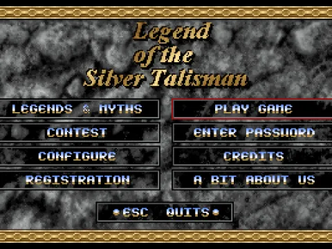 Main menu