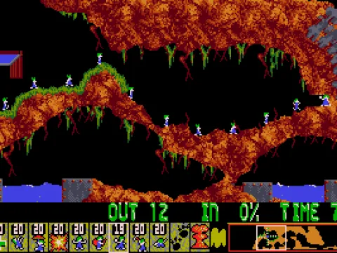 Bash through the wall to continue on  (VGA)