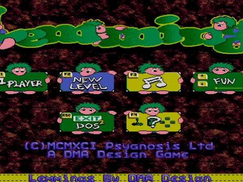 Main Menu (VGA)