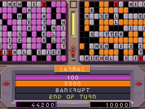 Gameplay (spinning the wheel)