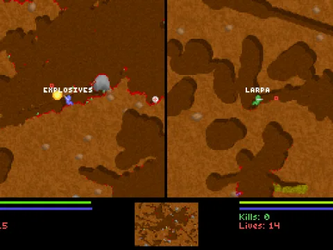 Health and other bonuses periodically drop around