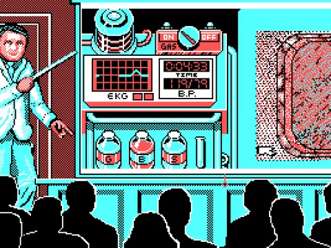 Demonstration of bradycardia on the EKG. Use atropine to correct.