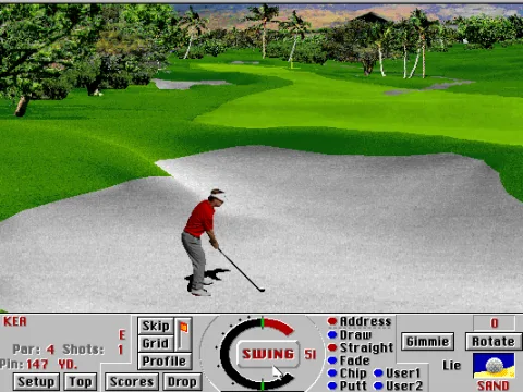 Mauna Kea - in the sand on hole 1