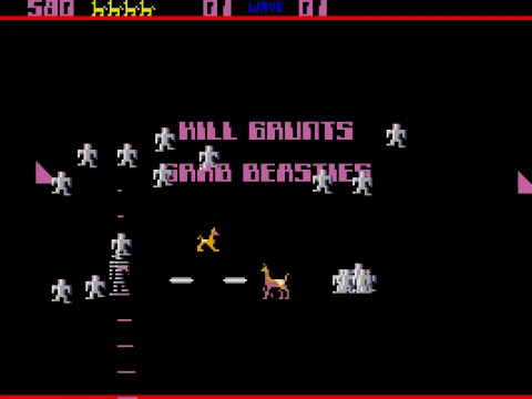 Gameplay on the first level (VGA)