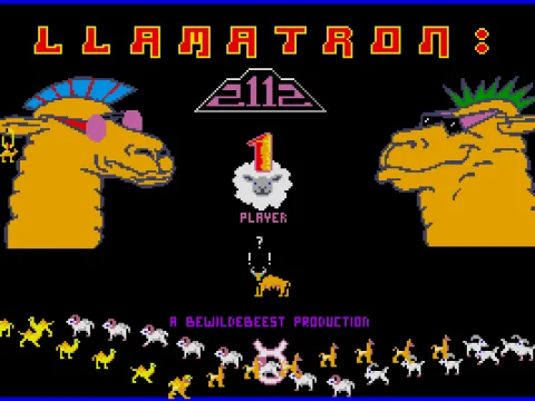 Title screen and menu (VGA)