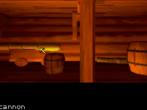 This cannon looks brand new... that's 'cos you travelled throught time back to 1840.