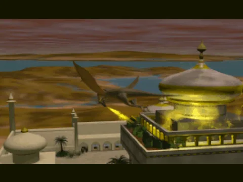 Dragon burning the city (from the spectacular intro sequence)