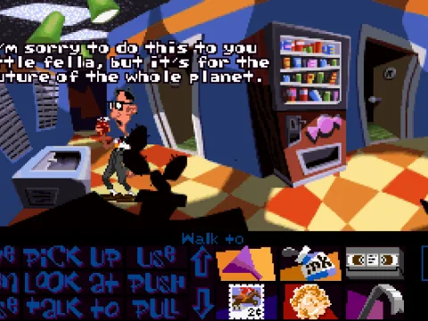 Bernard is in the present...