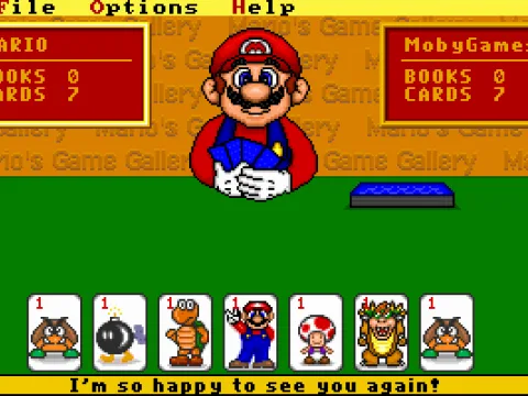 Checking my dealt hand.