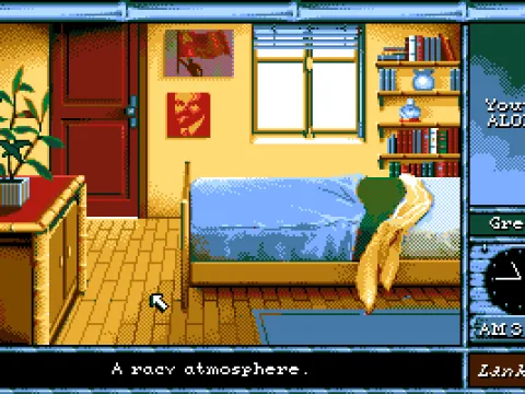 Anita's room - come on, do Communists really keep posters of Lenin in their rooms?